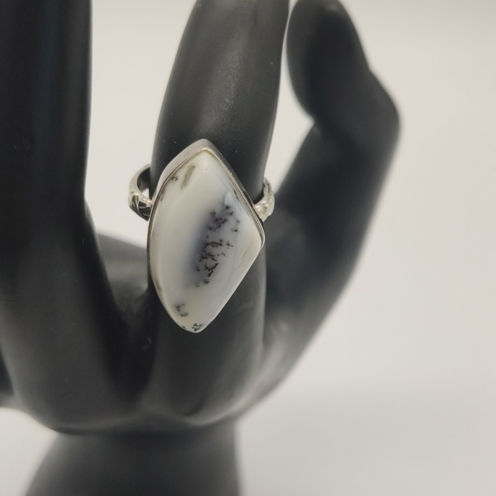 Dentritic Agate Silver Ring 💎